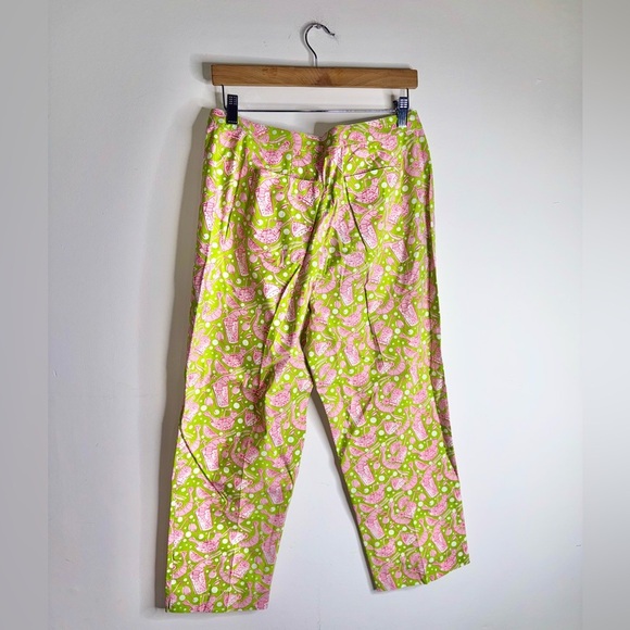 Lilly Pulitzer Shrimp Cocktail Capris Cropped Pants - Picture 2 of 8